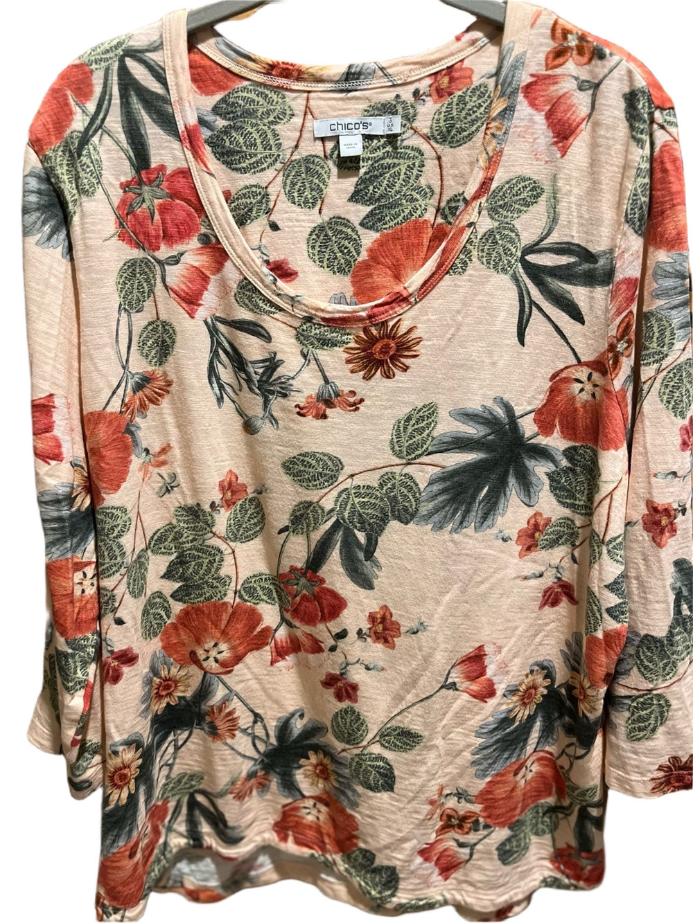 08. WOMENS CHICO’S 3/XL DETAIL TOP - Picture 4 of 8